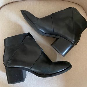 Vintage Jeffrey Campbell Black Leather Ankle Boots